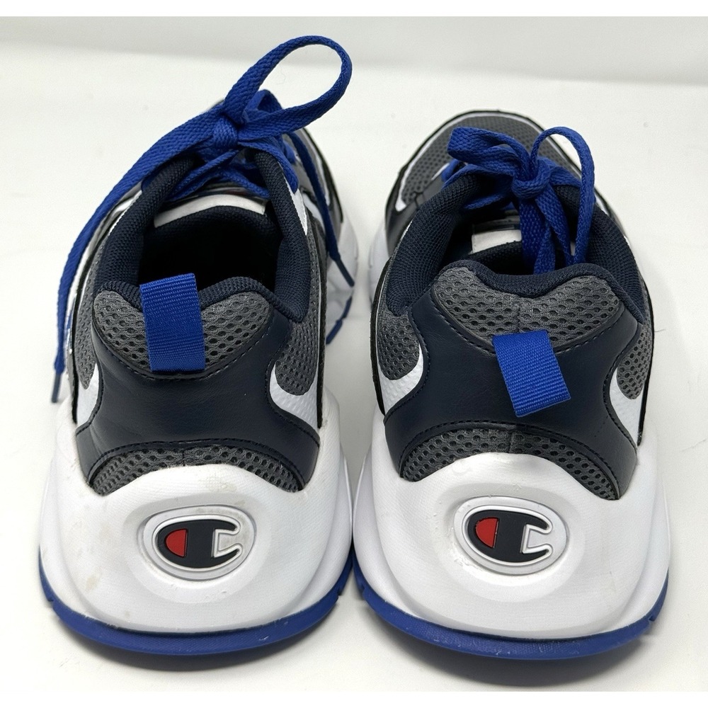 Champion Men's Sneakers Size 10 M Black Gray White Blue Leather Athletic Shoes - Picture 4 of 9